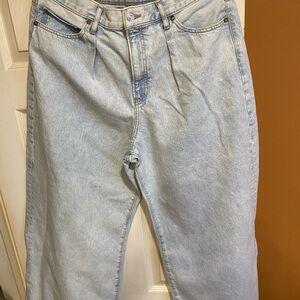 Express Light Blue Flare & Wide Leg Jeans